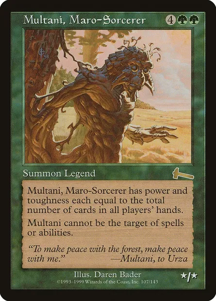 Multani, maro-sorcier, carte Magic ULG 107 — extension Héritage d'Urza