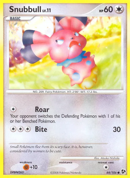 Snubbull, Pokémon card GE 84 — Great Encounters set