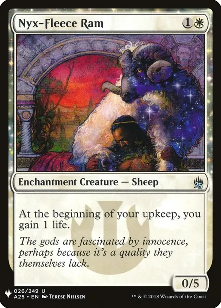 Bélier à toison de Nyx, carte Magic PLST A25-26 — extension The List