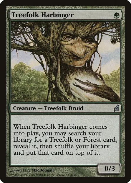Treefolk Harbinger, Magic card LRW 239 — Lorwyn set