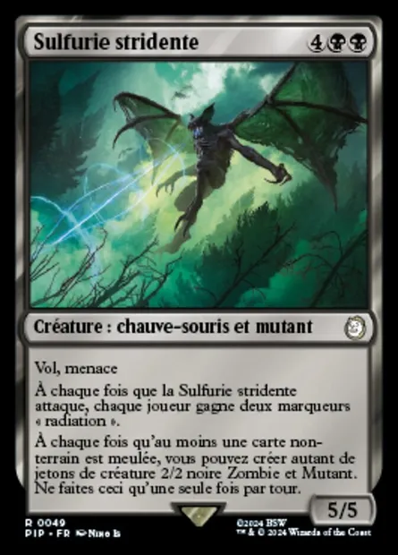 Sulfurie stridente, carte Magic PIP 49 — extension Fallout