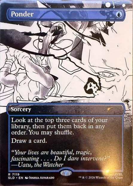 Contemplation, carte Magic SLD 7119 — extension Secret Lair Drop