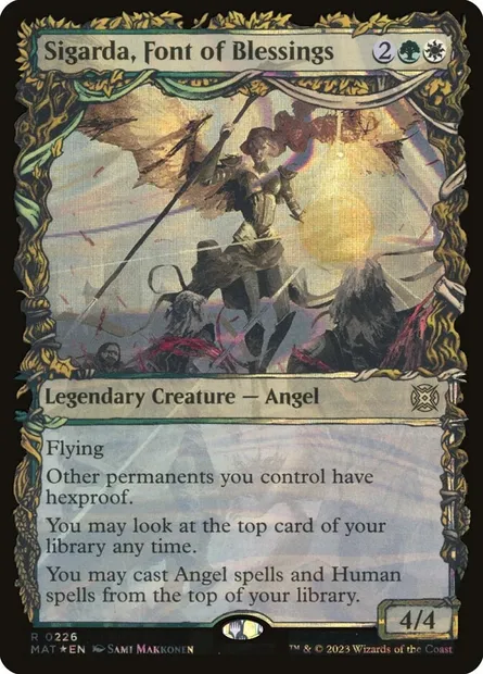 Sigarda, Font of Blessings, Magic card MAT 226 — March of the Machine: The Aftermath set