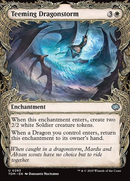 Teeming Dragonstorm, Magic card TDM 293 — Tarkir: Dragonstorm set