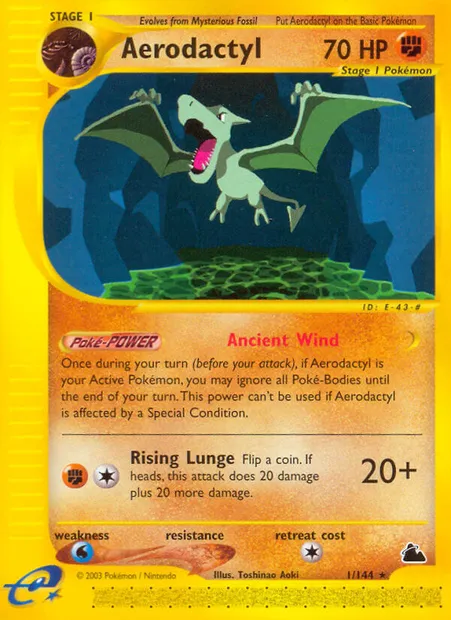 Aerodactyl, Pokémon card SK 1 — Skyridge set