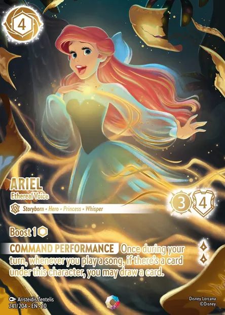 Ariel - Ethereal Voice, Disney Lorcana card CH10-241 — Whispers in the Well set
