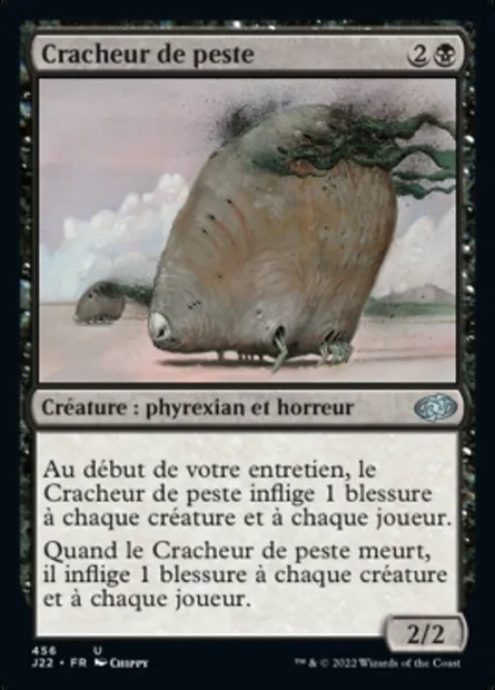 Cracheur de peste, carte Magic J22 456 — extension Jumpstart 2022