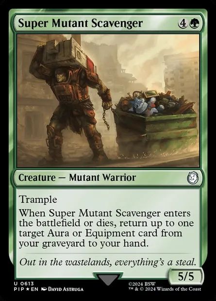 Super Mutant Scavenger, Magic card PIP 613 — Fallout set