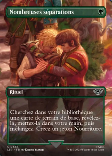 Nombreuses séparations, carte Magic LTR 445 — extension Le Seigneur des Anneaux : chroniques de la Terre du Milieu