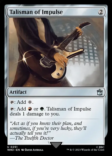 Talisman of Impulse, Magic card WHO 251 — Doctor Who set