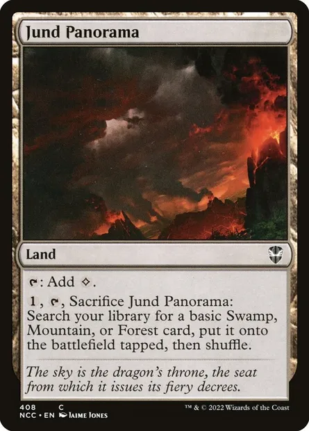 Jund Panorama, Magic card NCC 408 — New Capenna Commander set