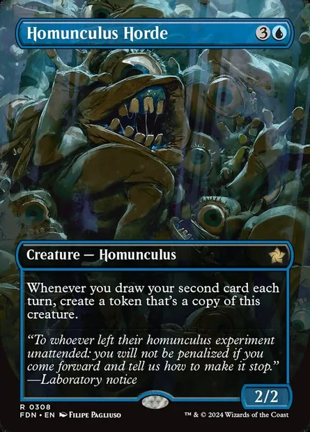 Homunculus Horde, Magic card FDN 308 — Foundations set