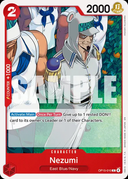 Nezumi, One Piece card OP15-010 — ADVENTURE ON KAMI’S ISLAND set