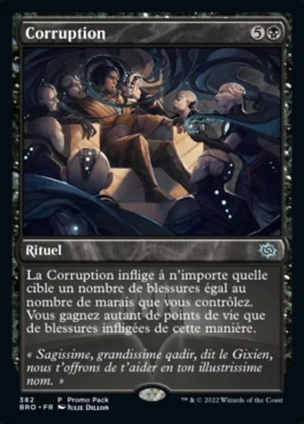 Corruption, carte Magic BRO 382 — extension La Guerre Fratricide