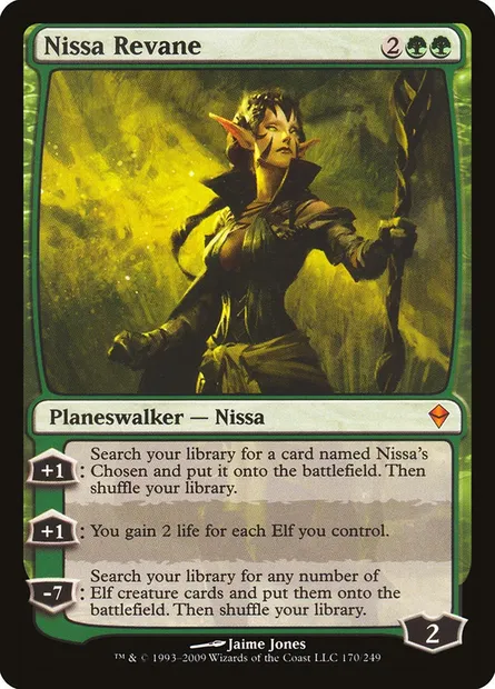 Nissa Revane, Magic card ZEN 170 — Zendikar set