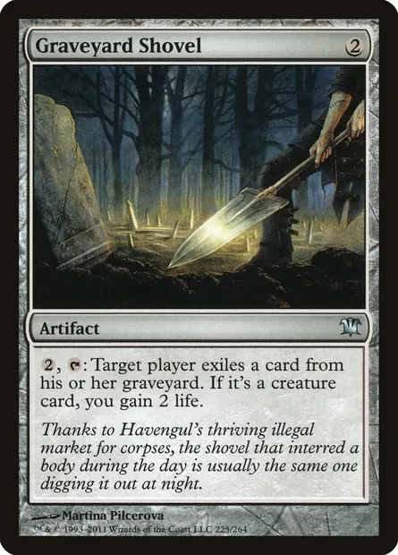 Graveyard Shovel, Magic card ISD 225 — Innistrad set