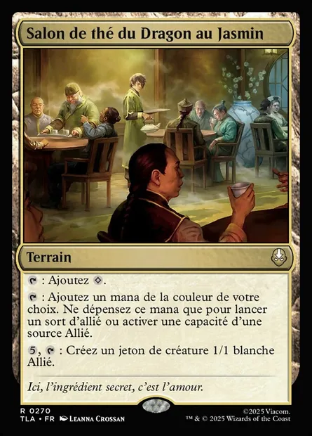 Salon de thé du Dragon au Jasmin, carte Magic TLA 270 — extension Avatar: The Last Airbender