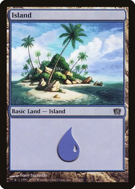 Île, carte Magic 8ED 337★ — extension Huitième Edition
