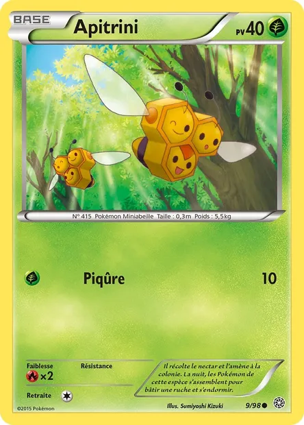 Apitrini, carte Pokémon AOR 9 — extension Origines Antiques