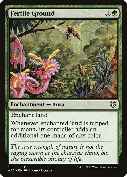 Fertile Ground, Magic card AFC 158 — Forgotten Realms Commander set