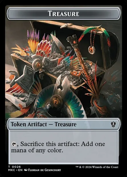 Treasure, Magic card TMKC 26 — Murders at Karlov Manor Commander Tokens set