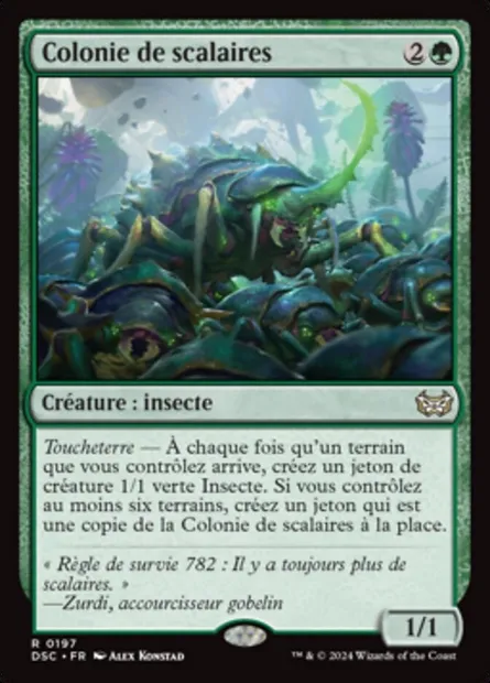 Colonie de scalaires, carte Magic DSC 197 — extension Duskmourn: House of Horror Commander