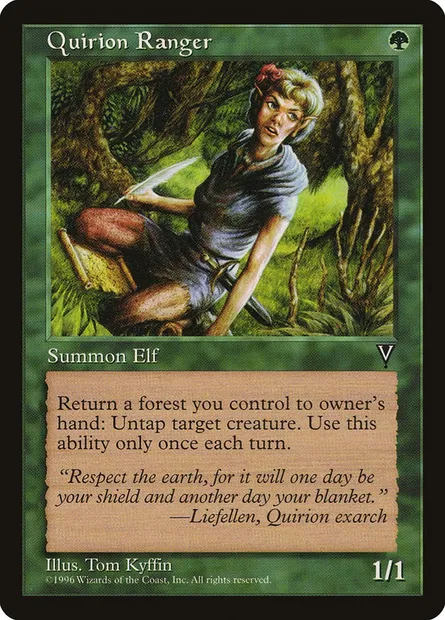 Quirion Ranger, Magic card VIS 117 — Visions set