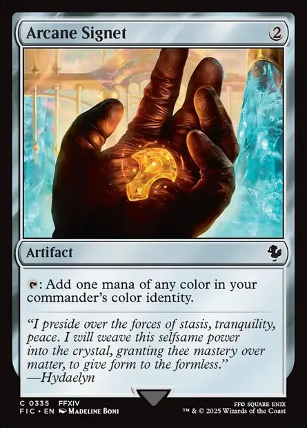 Arcane Signet, Magic card FIC 335 — Final Fantasy Commander set