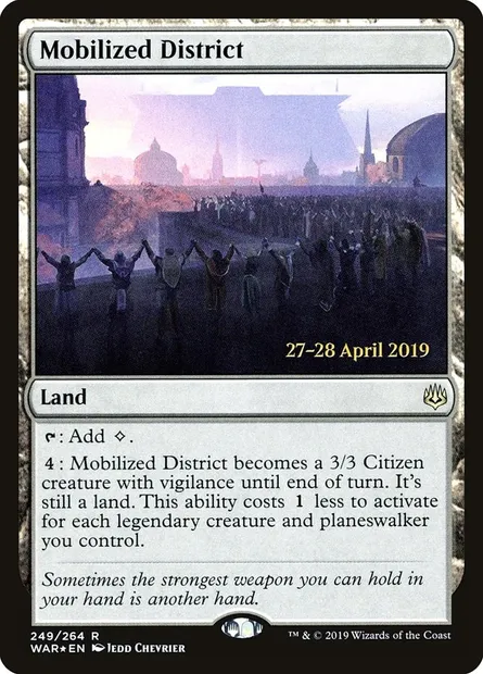 Mobilized District, Magic card PWAR 249s — War of the Spark Promos set
