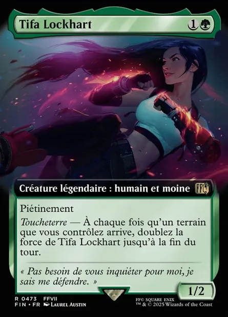 Tifa Lockhart, carte Magic FIN 473 — extension Final Fantasy