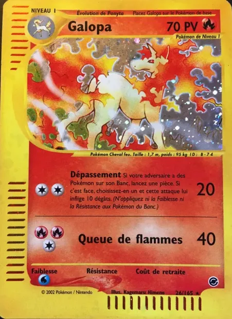 Galopa, carte Pokémon EX 26 — extension Expedition