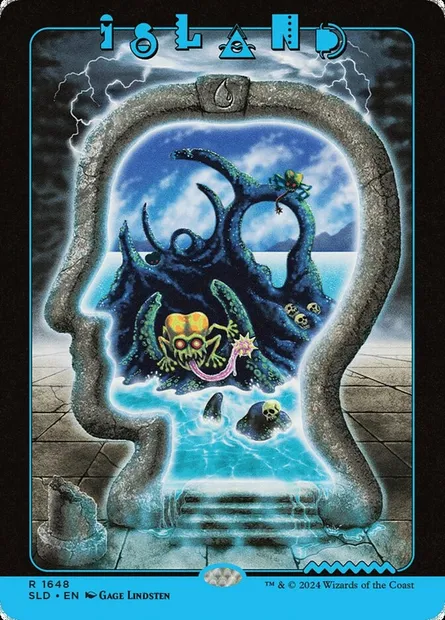 Island, Magic card SLD 1648 — Secret Lair Drop set