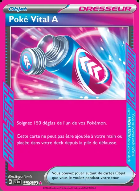 Poké Vital A, carte Pokémon SFA 062 — extension Fable Nébuleuse