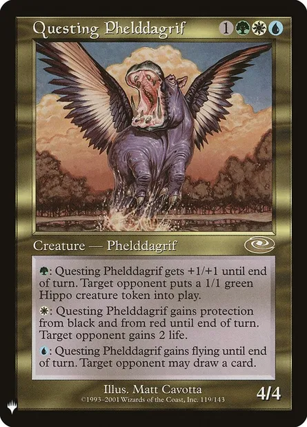 Questing Phelddagrif, Magic card PLS 119 — The List set