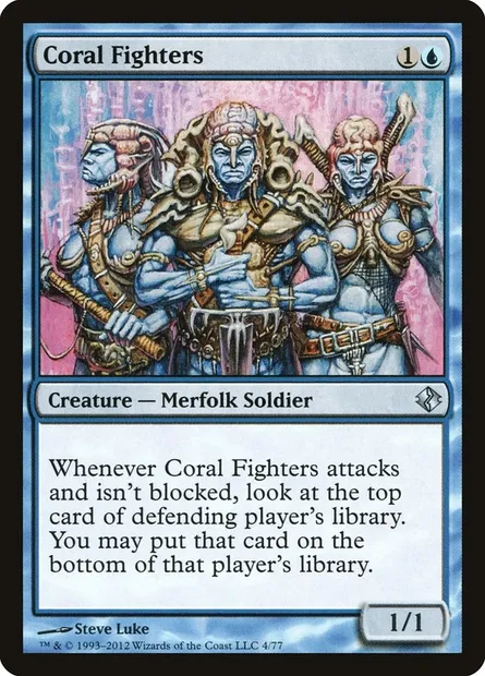 Guerriers du corail, carte Magic DDI 4 — extension Duel Decks: Venser vs. Koth