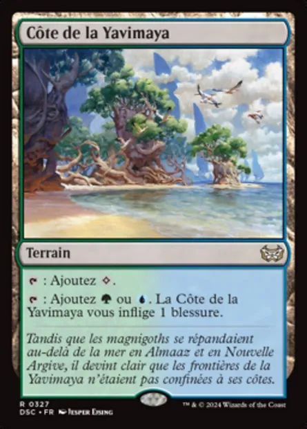 Côte de la Yavimaya, carte Magic DSC 327 — extension Duskmourn: House of Horror Commander