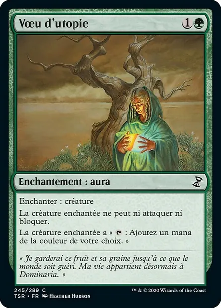 Vœu d'utopie, carte Magic TSR 245 — extension Spirale Temporelle Remastered