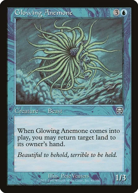 Glowing Anemone, Magic card MMQ 81 — Mercadian Masques set
