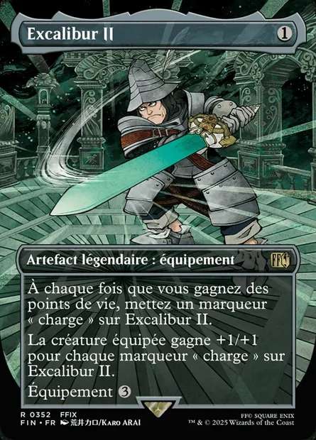 Excalibur II, carte Magic FIN 352 — extension Final Fantasy
