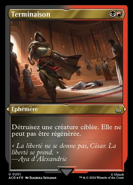 Terminaison, carte Magic ACR 251 — extension Assassin's Creed