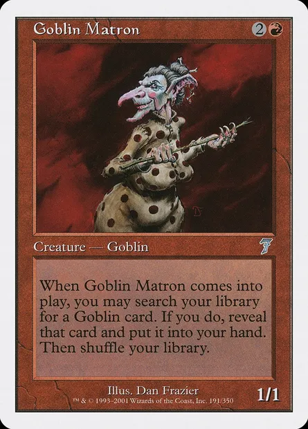 Goblin Matron, Magic card 7ED 191 — Seventh Edition set