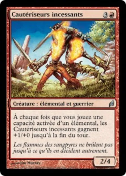 Cautériseurs incessants, carte Magic LRW 158 — extension Lorwyn