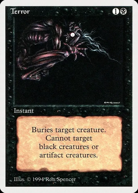 Terror, Magic card SUM 132 — Summer Magic / Edgar set