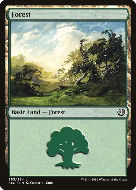 Forest, Magic card KLD 263 — Kaladesh set