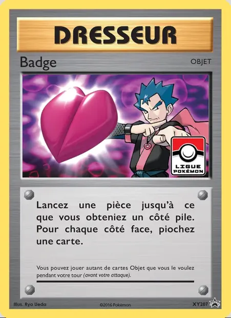 Badge, carte Pokémon XY 207 — extension Promo XY