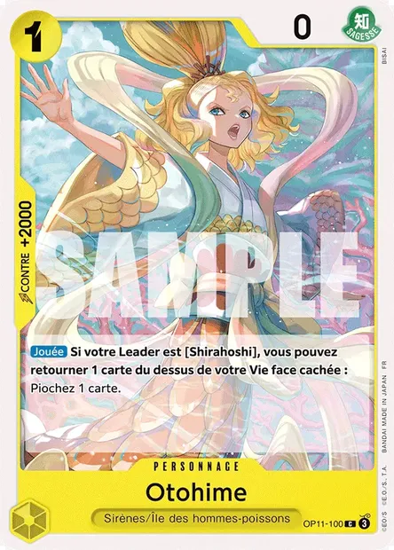 Otohime, carte One Piece OP11-100 — extension DES POINGS VIFS COMME L'ÉCLAIR