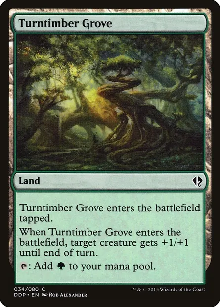 Turntimber Grove, Magic card DDP 34 — Duel Decks: Zendikar vs. Eldrazi set