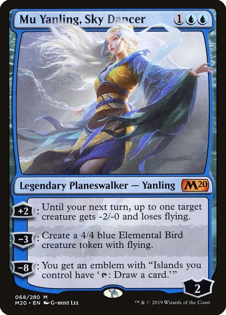Mu Yanling, Sky Dancer, Magic card M20 68 — Core Set 2020 set
