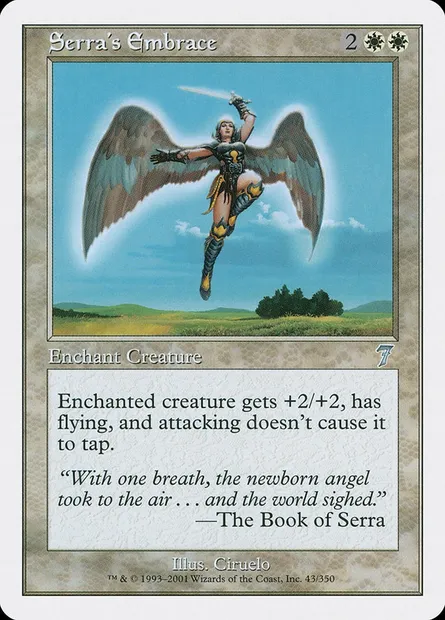 Étreinte de Serra, carte Magic 7ED 43 — extension Septième Edition