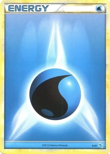 Énergie Eau, carte Pokémon TK4G 004 — extension HS Trainer Kit (Gyarados)